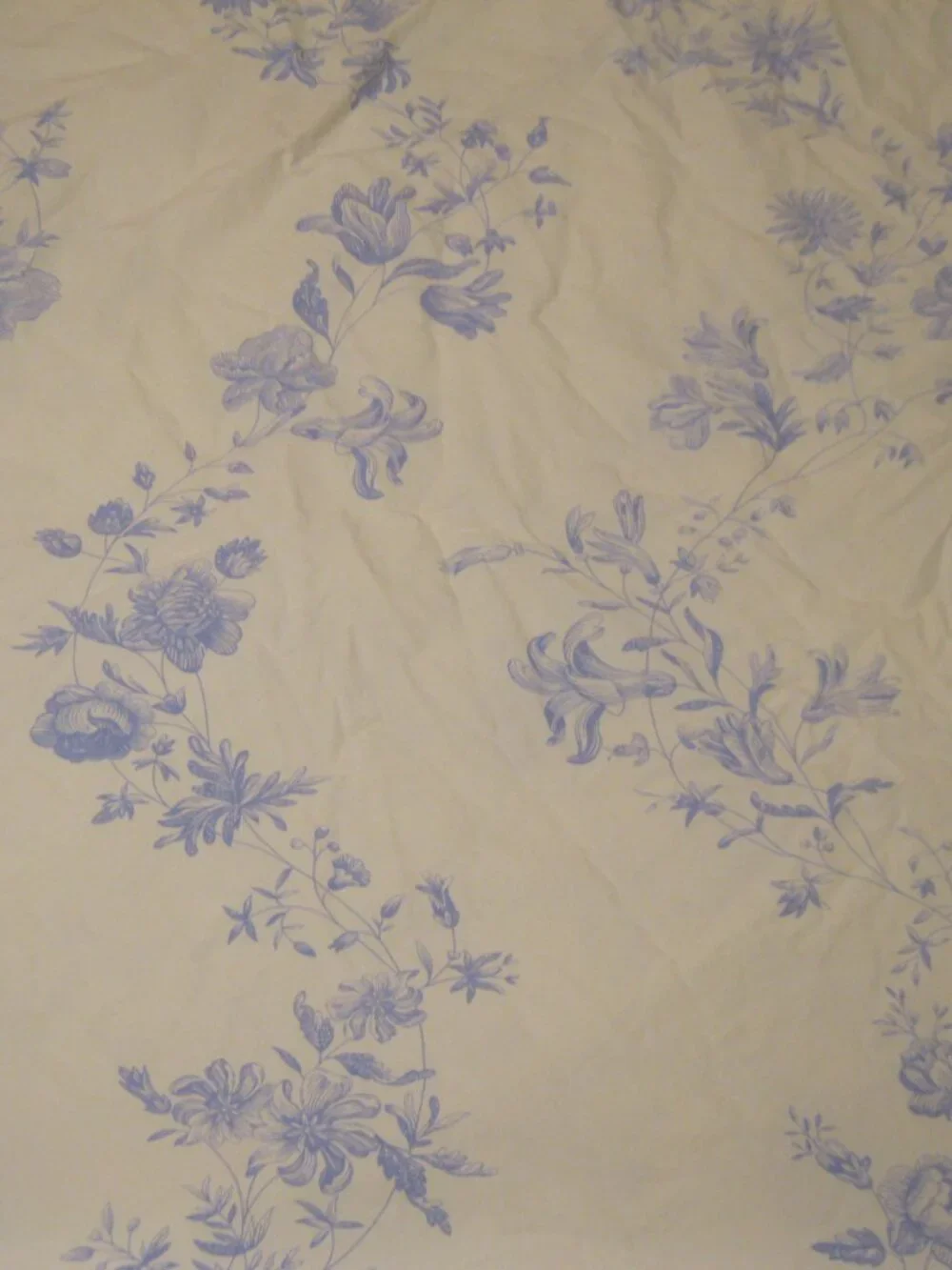 IKEA Alvine Skon Cotton Duvet Cover - White/Blue